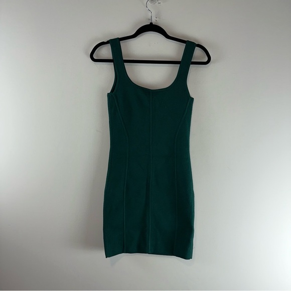Aritzia Wilfred Natalie Dress in Aventurine Green Bodycon Stretch Dress Size S - Picture 7 of 13